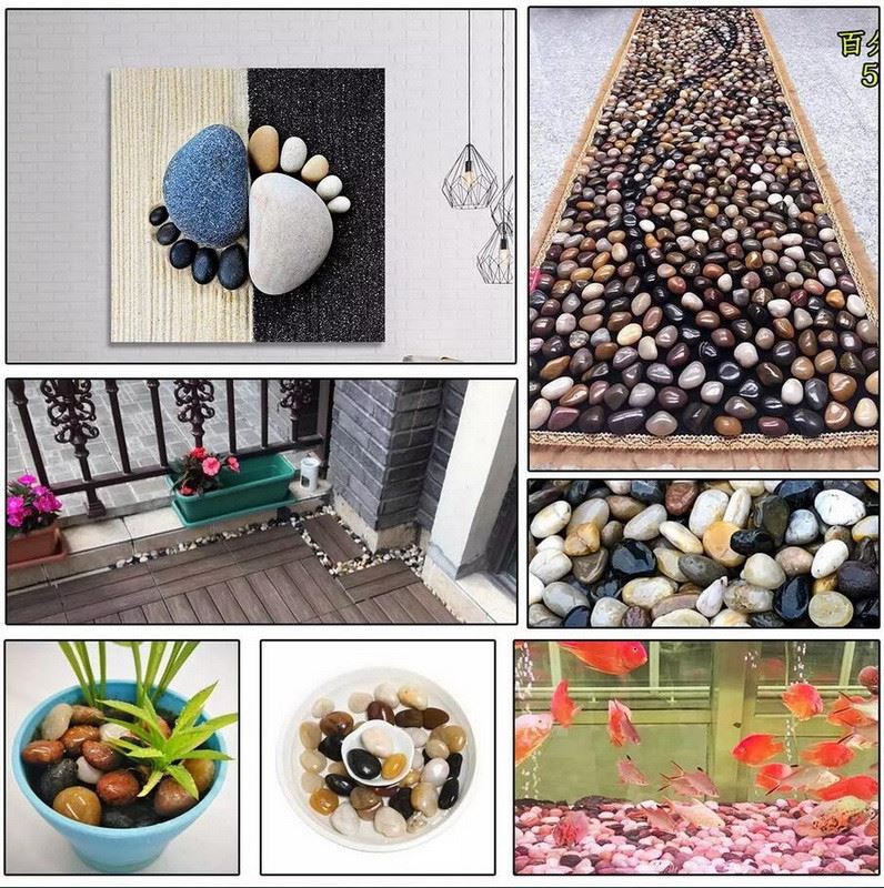 Multicolor pebble stone