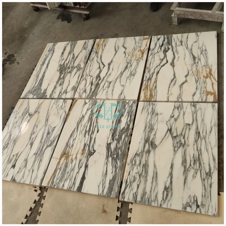 White Arabescato Marble Wall Tiles