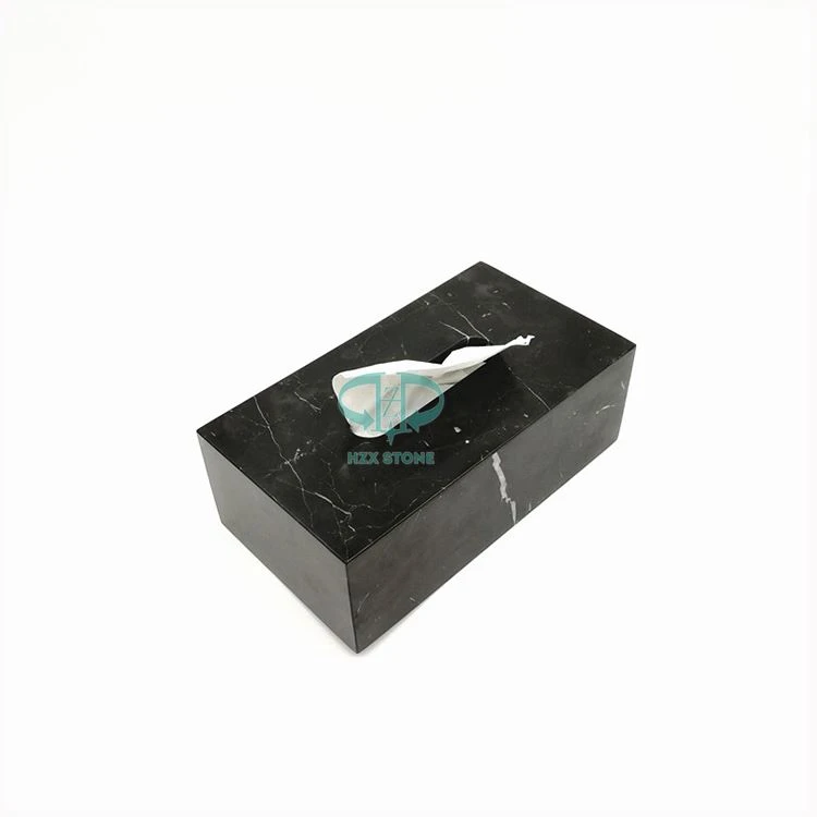 Black Marble Tissue Box