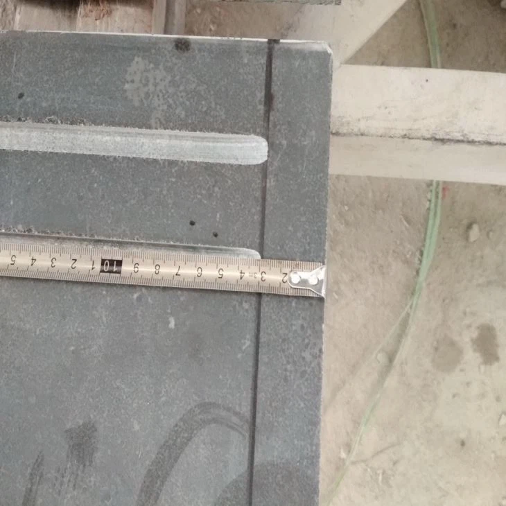 black limestone stair