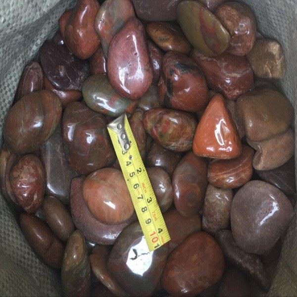 Polished Red Pebble Stone