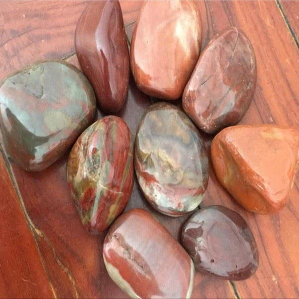 Polished Red Pebble Stone