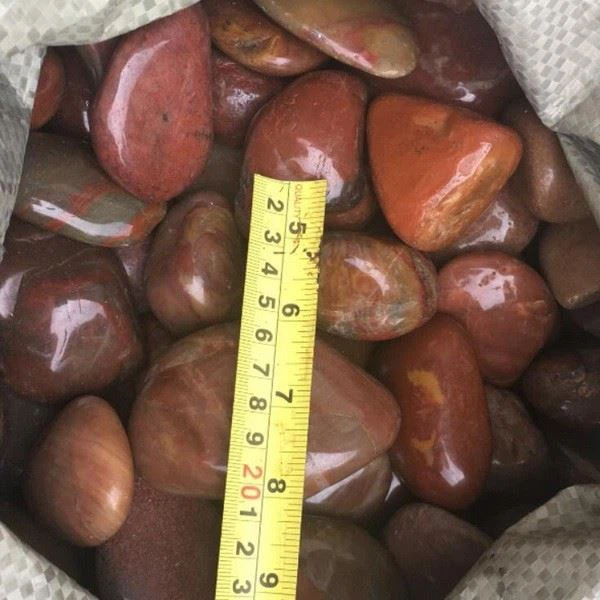 Polished Red Pebble Stone