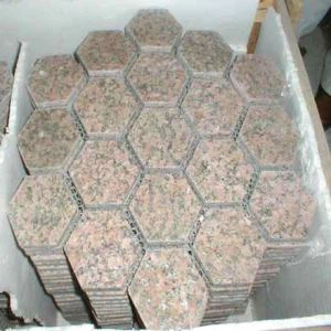 Telha de pavimentação de granito vermelho G562