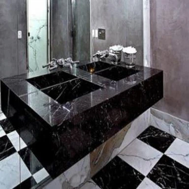 Tampo de banheiro Nero Marquina
