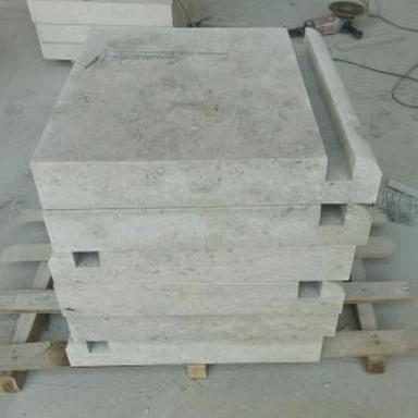 Pedra de pavimentação travertino branco