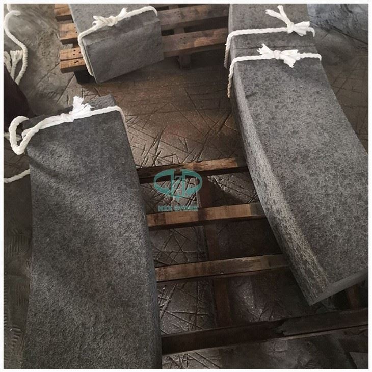 Black Granite Radius Kerbstone