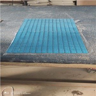 Azulejo de mosaico de vidro azul para piscina