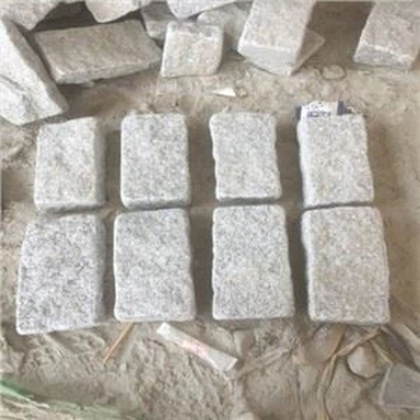 G603 Tumbled Cubestone Block Pavimentação granito