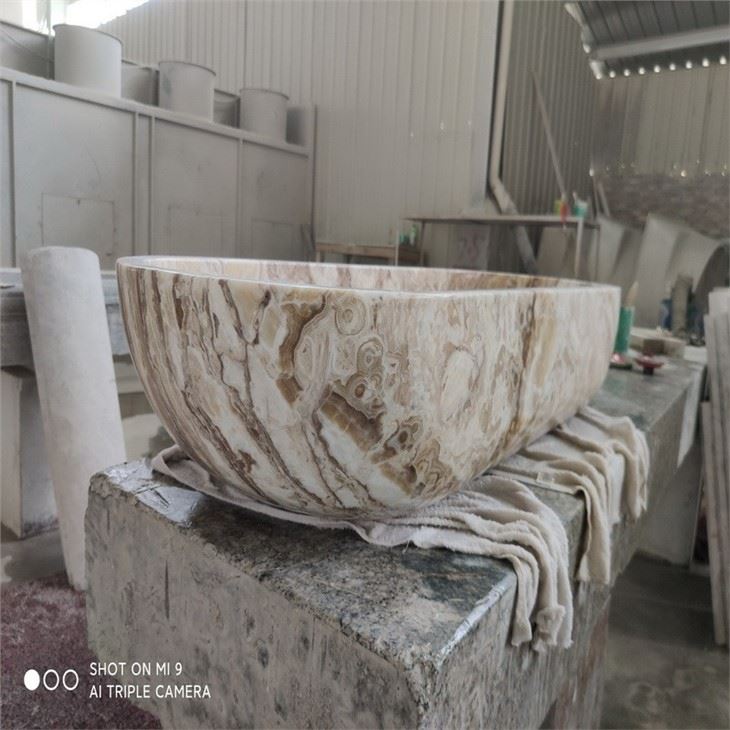 China travertine freestanding Bathtub
