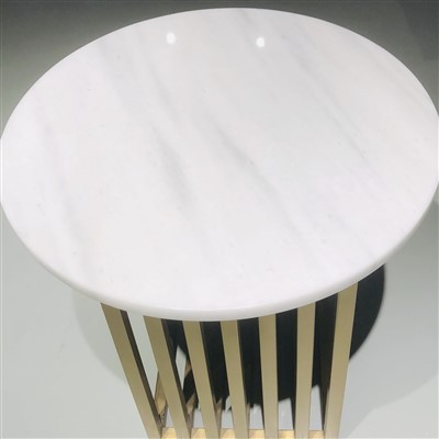 Mesa Redonda Branca Mármore